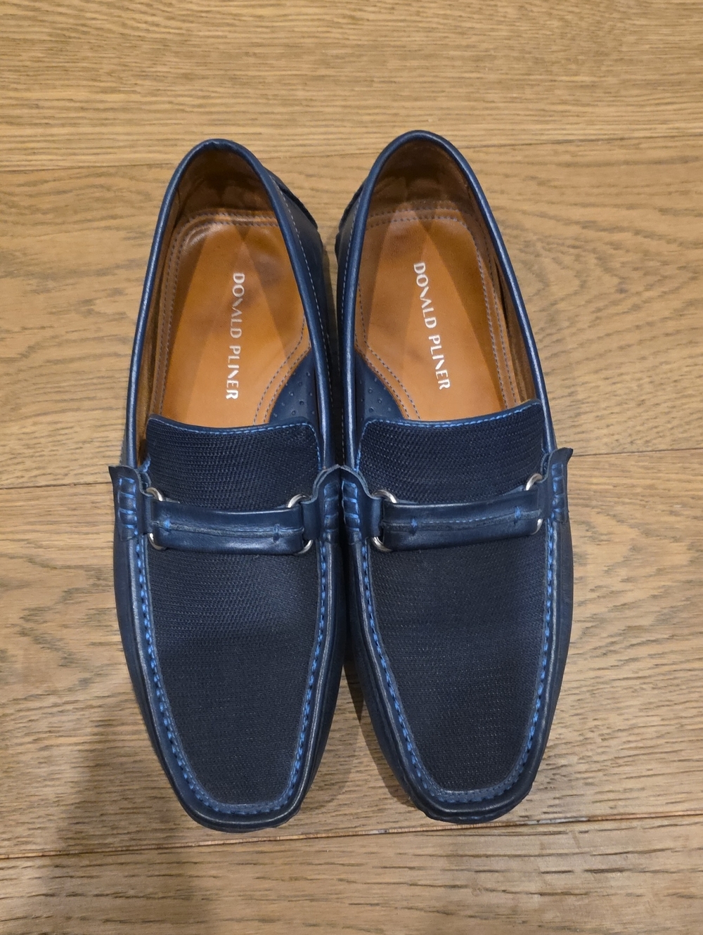 Donald J. Pliner Men's Navy Slip-On Bit Loafers